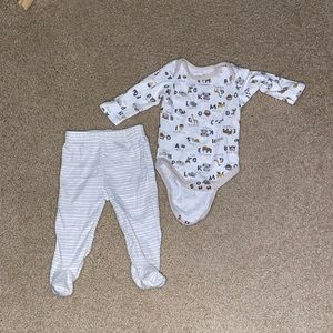 2 piece baby boy alphabet outfit